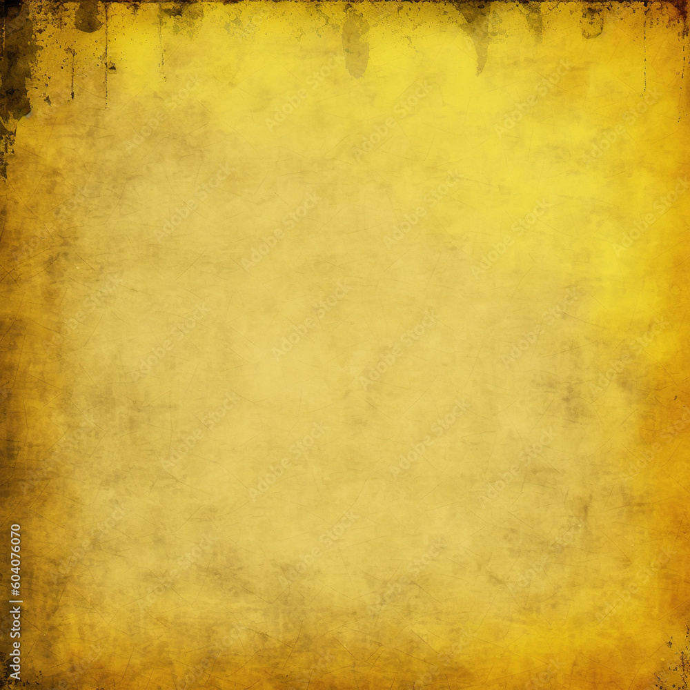 Fototapeta premium Yellow grunge premium background, generative ai technology 