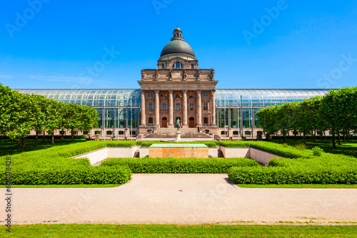 Tableau sur toile Bavarian State Chancellery or Bayerische Staatskanzlei, Munich