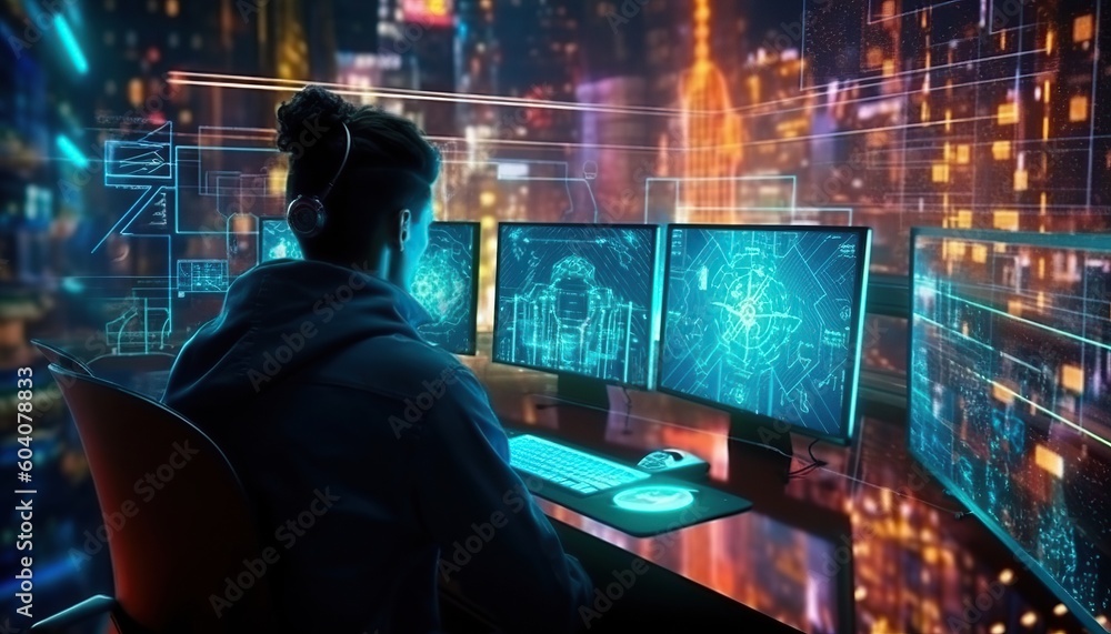 Artificial Intelligence, Communication and Technology Concept Artificial Intelligence, Communication and Technology Concept