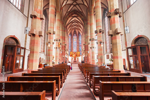 Marienkapelle Church interior in Wurzburg  Germany