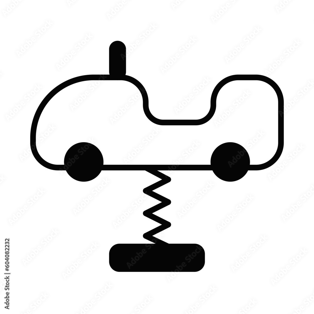 Solid Line ROCKING CAR design vector icon design vector line icon svg Solid Line ROCKING CAR design vector icon design vector line icon svg