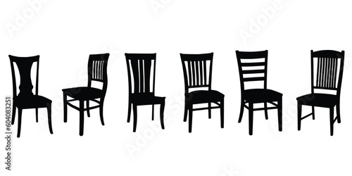 chairs , seat silhouette illustration vector eps 10