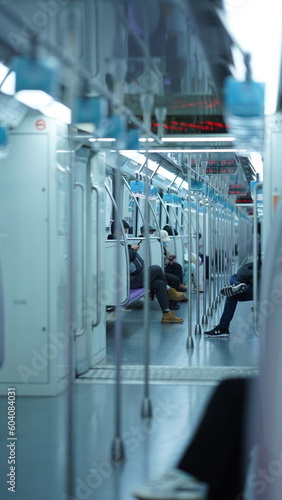 Photography The subway interior view in Shanghai of the China