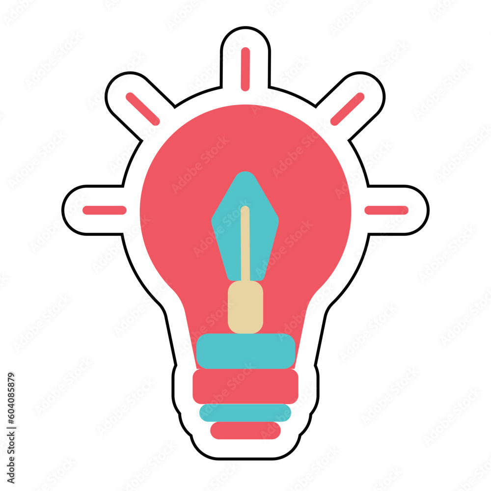 Sticker IDEA design vector icon design vector line icon svg Sticker IDEA design vector icon design vector line icon svg