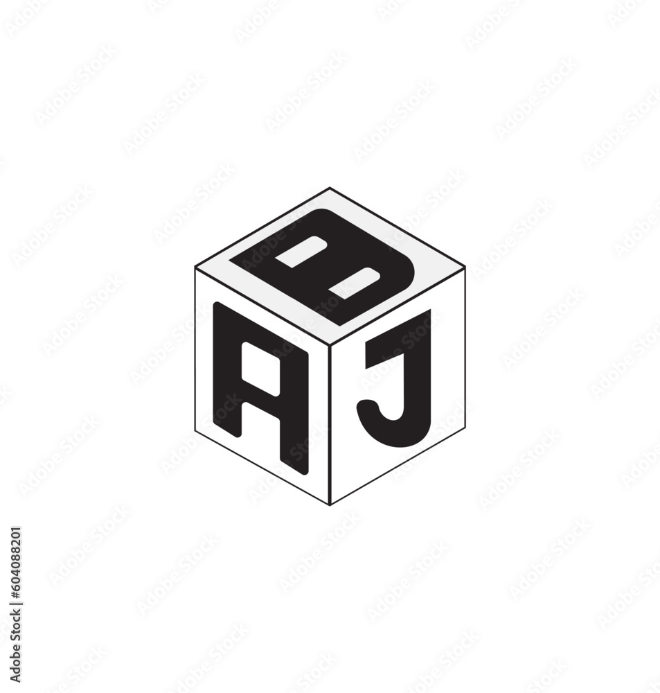 Obraz premium These vectors are cube letter design.