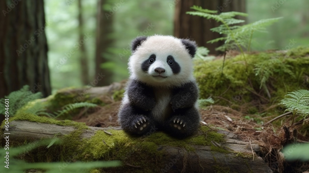Obraz premium giant panda bear Generative AI 