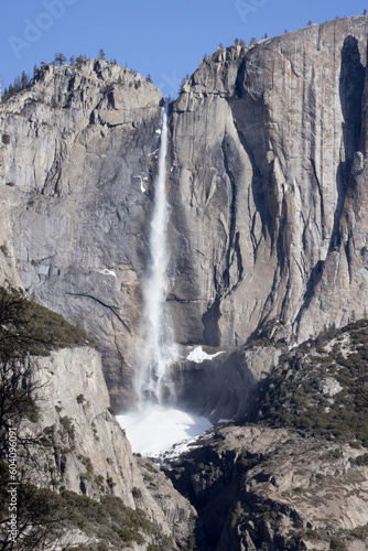 Yosemite Falls in winter