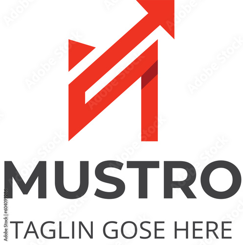 Free Download Vector letter m arrow logo design inspiration - GFXLoad