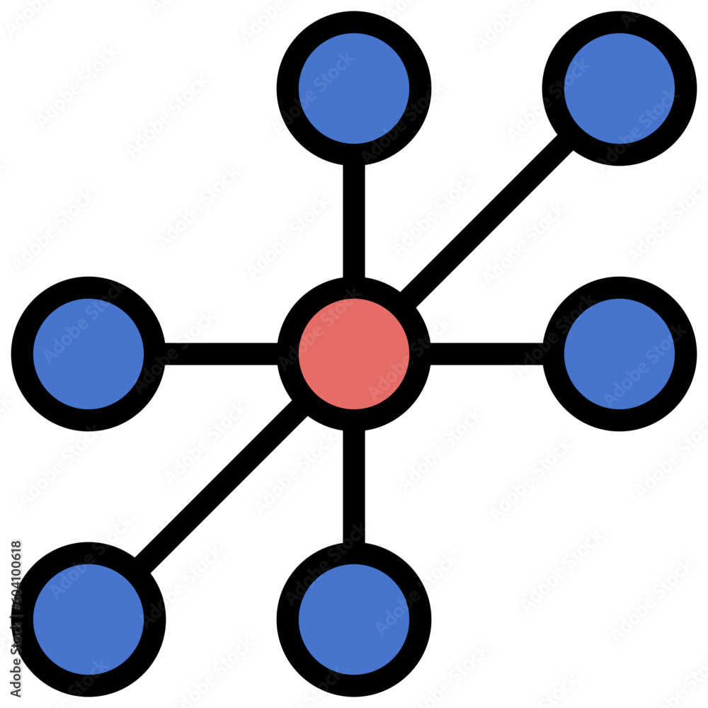 atom filled outline style icon atom filled outline style icon