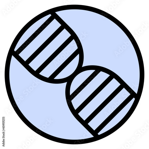 dna filled outline style icon