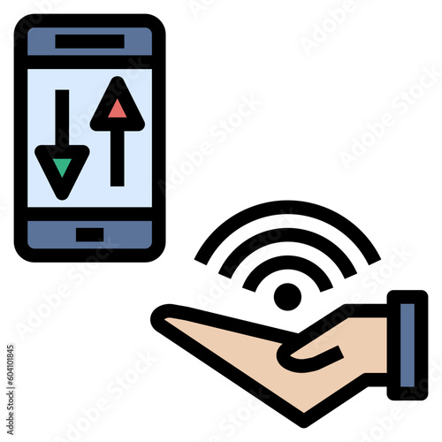 hotspot filled outline style icon