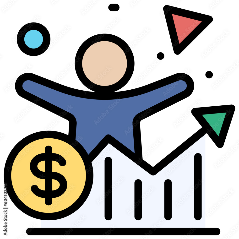 investor filled outline style icon investor filled outline style icon