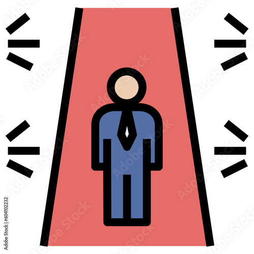 model filled outline style icon