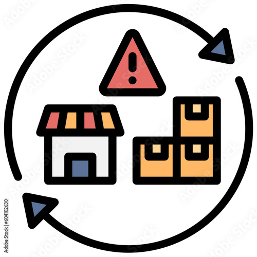 product filled outline style icon