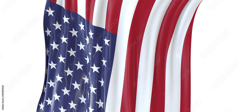 Obraz premium a close up picture of an american flag