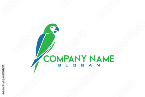 Parrot Logo Design, colorful parrot logo