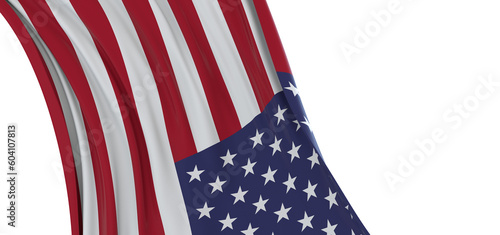 Fototapeta Naklejka Na Ścianę i Meble -  USA or america flag background with copy space