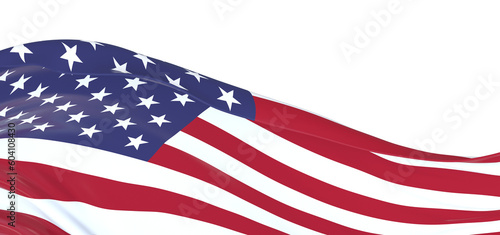 American Flag Wave Close Up