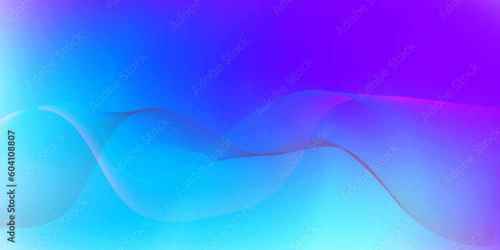 Abstract wave on gradient color background. vector eps.10