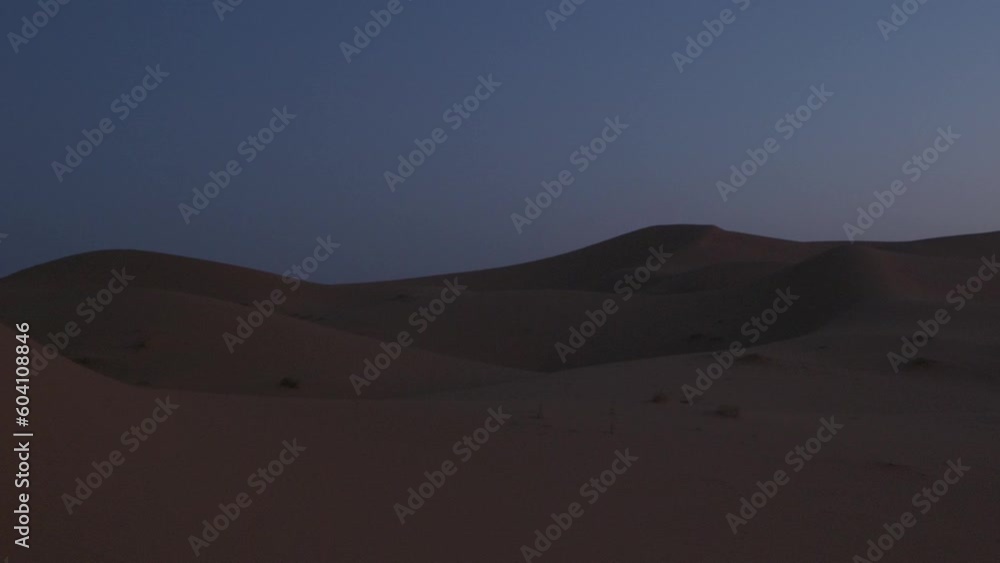 Sunrise over Sahara Desert Morocco 4k slowmo Sunrise over Sahara Desert Morocco 4k slowmo