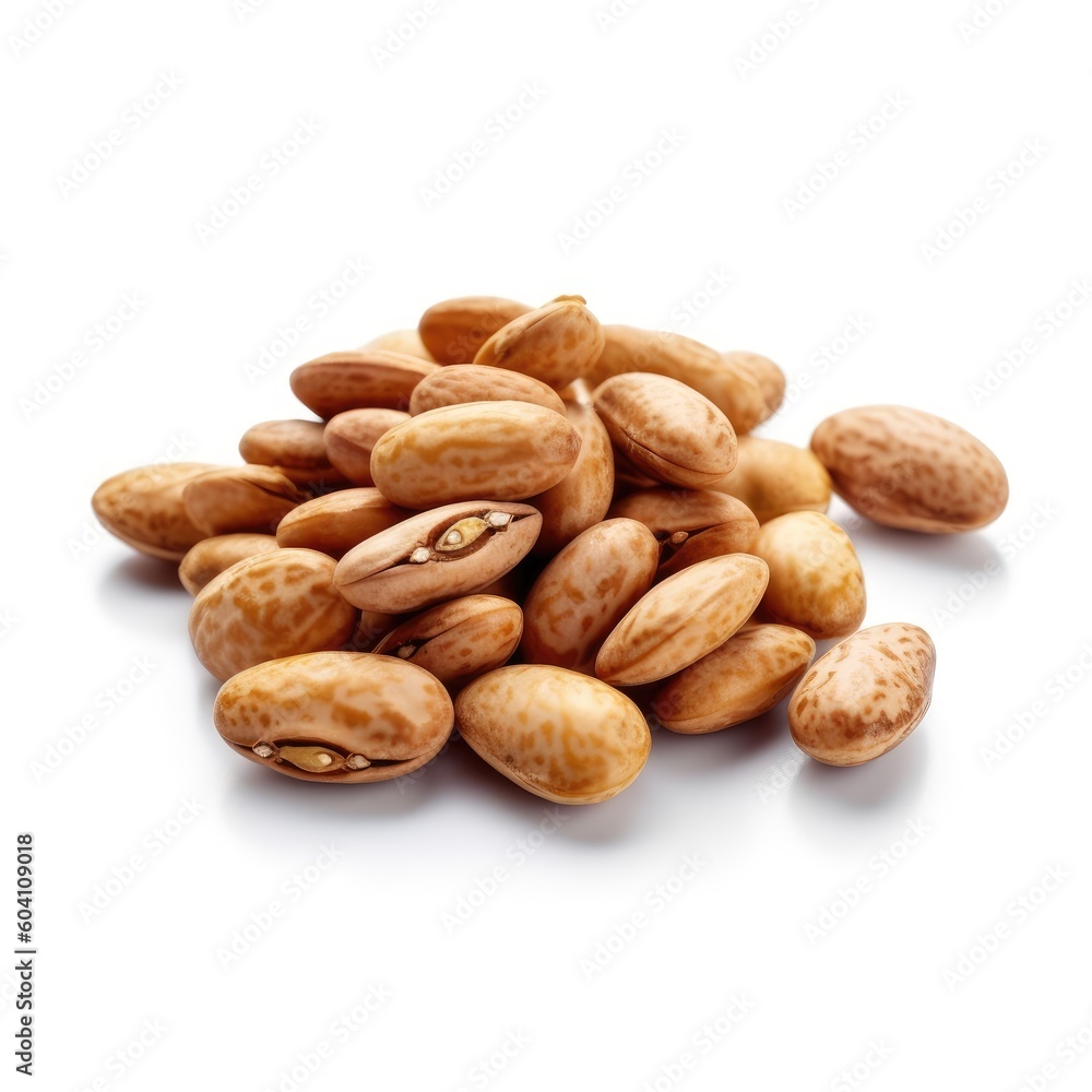 Pinto Beans isolated on white background (generative AI) Pinto Beans isolated on white background (generative AI)