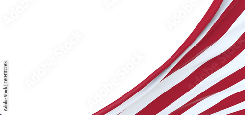 Artistic Expression: Captivating 3D USA Flag Inspires Emotion and Patriotism © vegefox.com