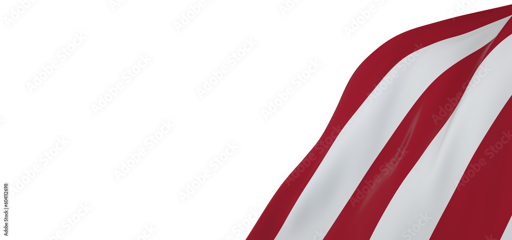 Obraz premium American Wave Flag Backgroun. USA