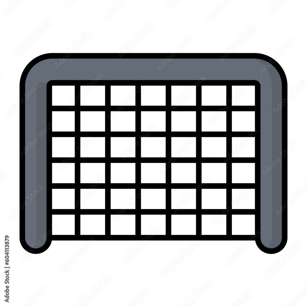 Hockey Gate Line Color Icon Hockey Gate Line Color Icon
