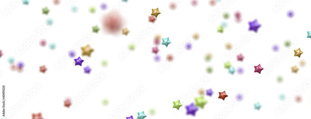 colorful abstract modern 3d stars -