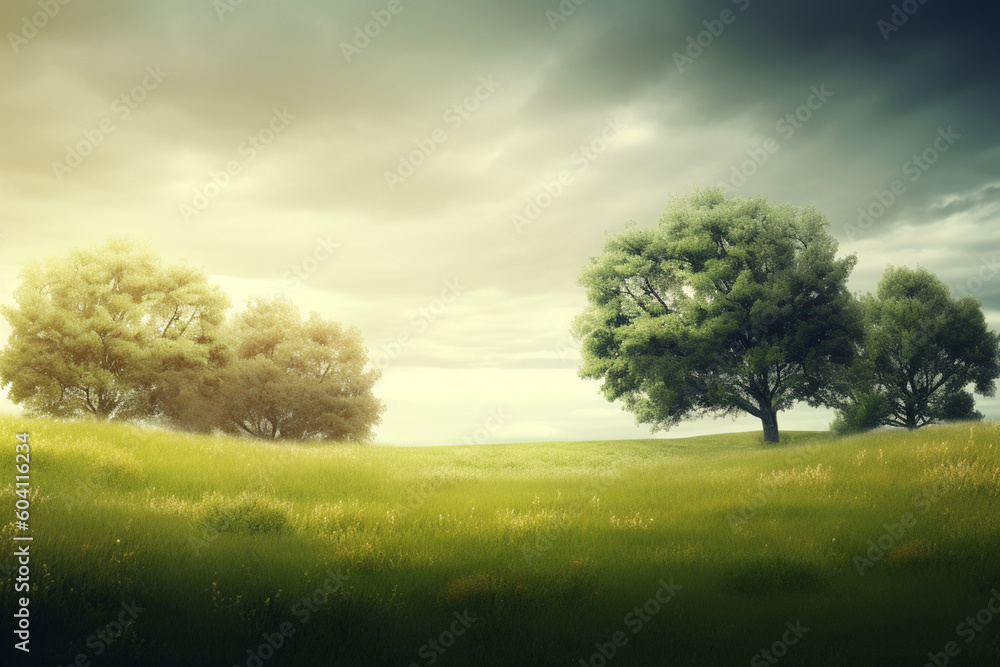 Fototapeta premium tree in the field
