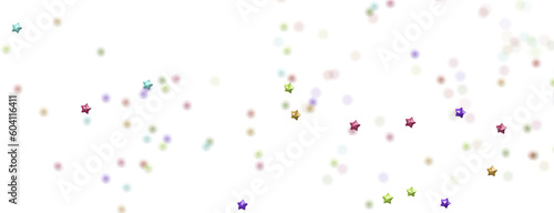 colorful Stars - modern 3d abstract png transparent