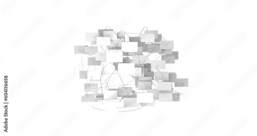 Abstract network of physical devices on the Internet using a network connection Abstract network of physical devices on the Internet using a network connection