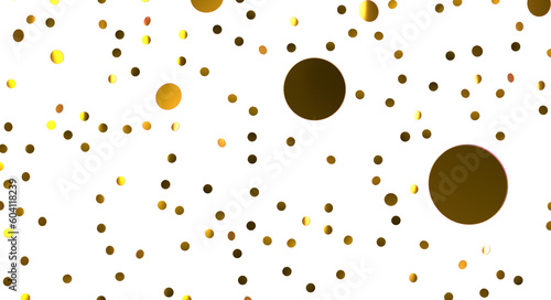 Glittering confetti on a transparent background. Holiday  birthday and Christmas decoration - PNG transparent