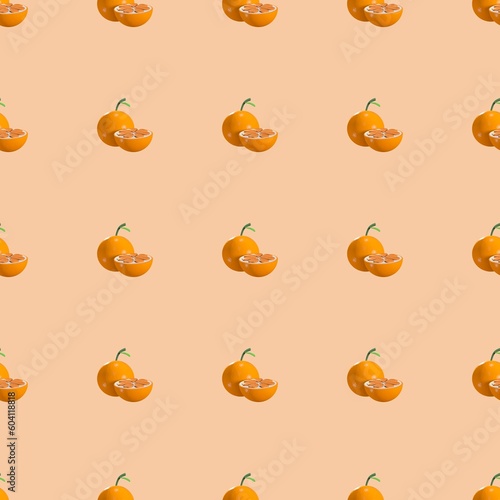 orange seamless pattern. background,wallpaper. Designing clothes, shirts, hats, etc