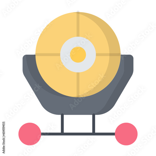 Search Light Flat Icon