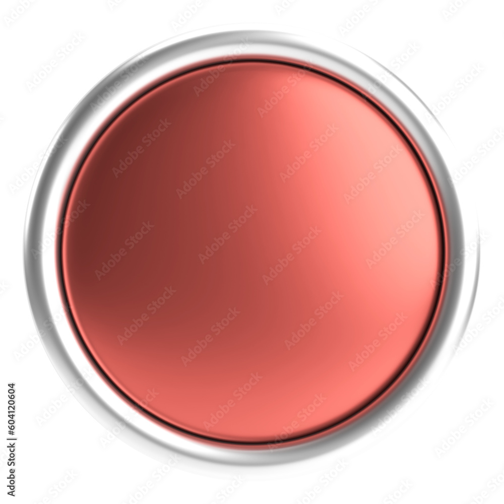 3D circle button. Empty button. 3D illustration. 3D circle button. Empty button. 3D illustration.