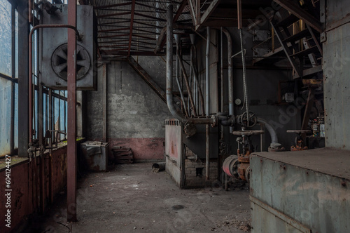 Exploring the Enigmatic Beauty of an Abandoned, Historic Boiler Room: Unveiling the Secrets of a Forgotten Architectural Gem