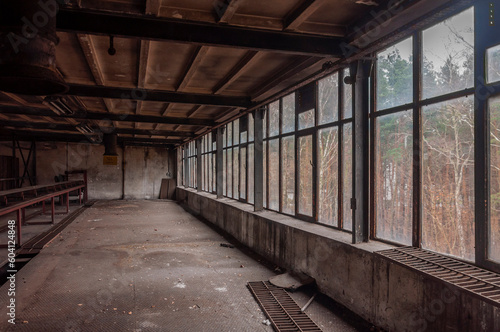 Fototapeta Naklejka Na Ścianę i Meble -  Exploring the Enigmatic Beauty of an Abandoned, Historic Boiler Room: Unveiling the Secrets of a Forgotten Architectural Gem