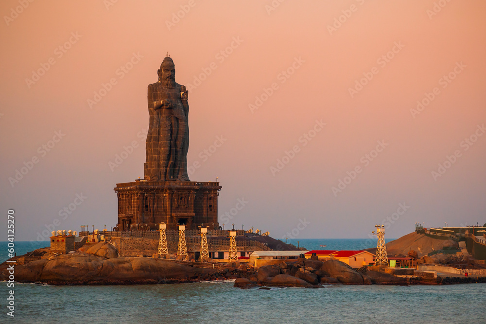 Thiruvalluvar Statue in Kanyakumari, India
