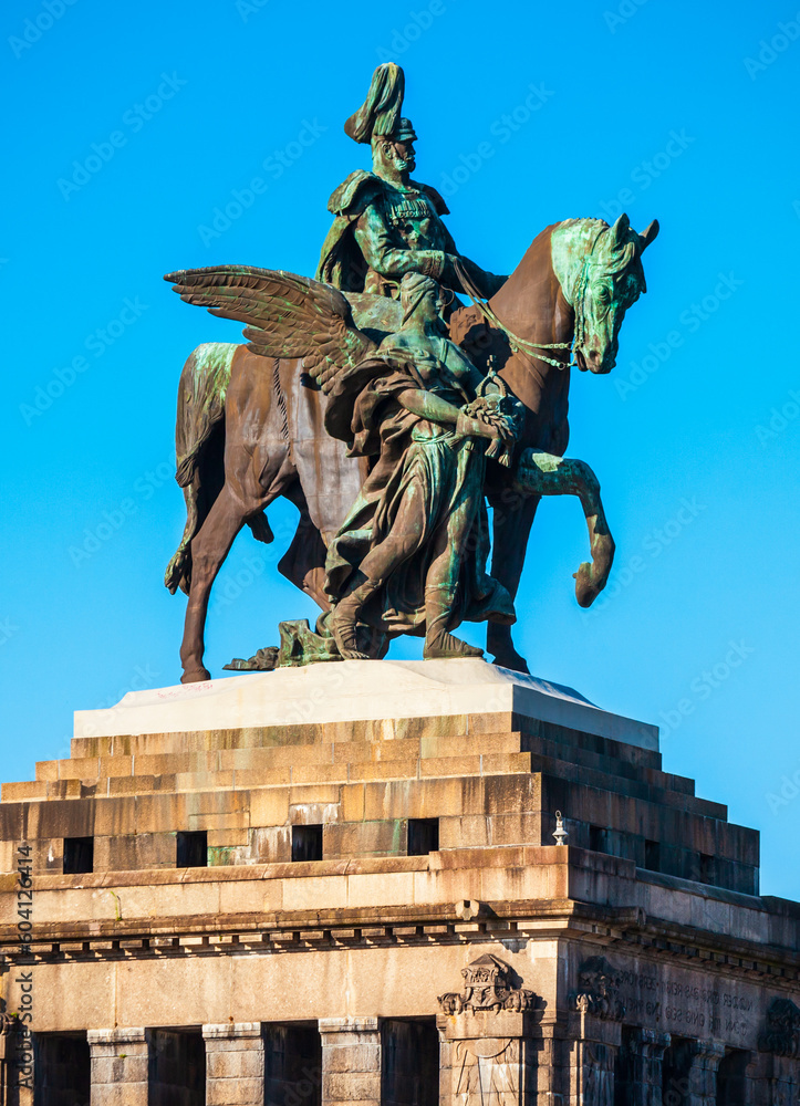 Obraz premium Memorial German Unity in Koblenz
