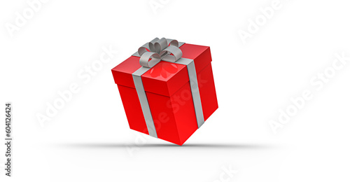 Giftbox with bow isolated