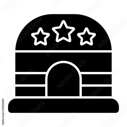 Military Base Glyph Icon