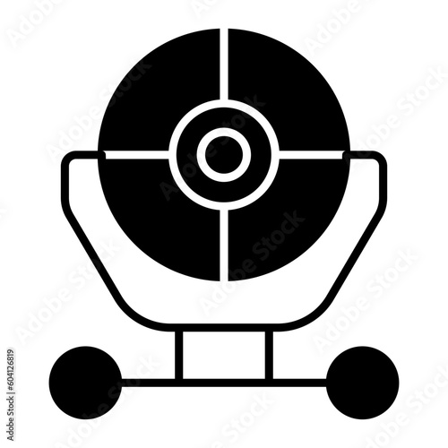 Search Light Glyph Icon