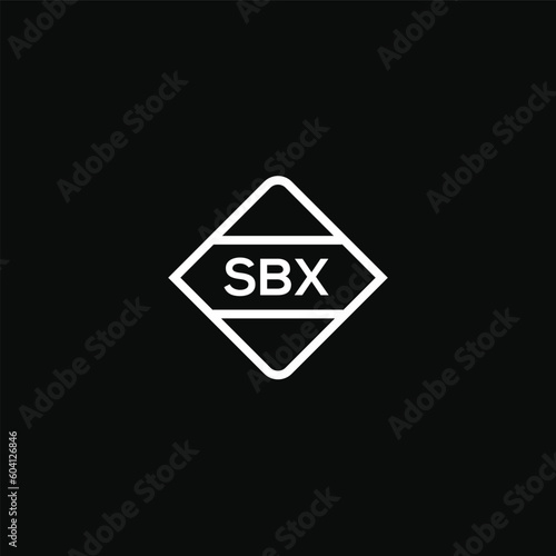 SBX letter design for logo and icon.SBX typography for technology, business and real estate brand.SBX monogram logo. photo