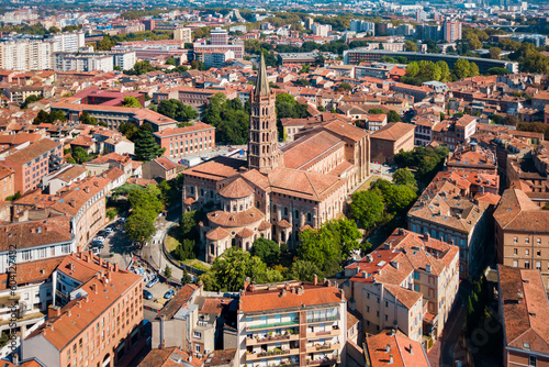 Obraz na płótnie Basilica Saint Sernin church, Toulouse w salonie