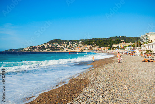 Plage Blue Beach in Nice, France © saiko3p