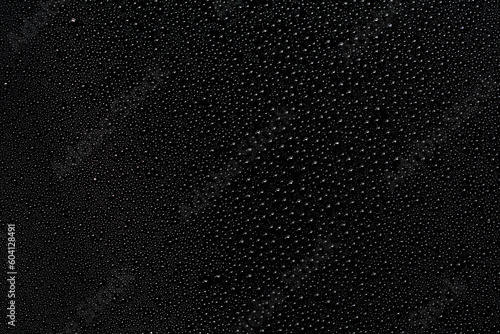 Water droplets on black background and texture, 