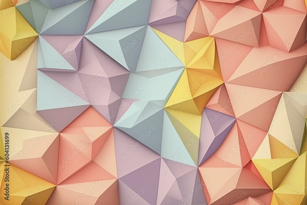 Low poly design style pastel gradient background Low poly design style pastel gradient background