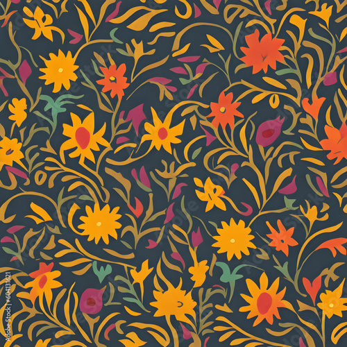seamless pattern with flowers, seamless floral pattern