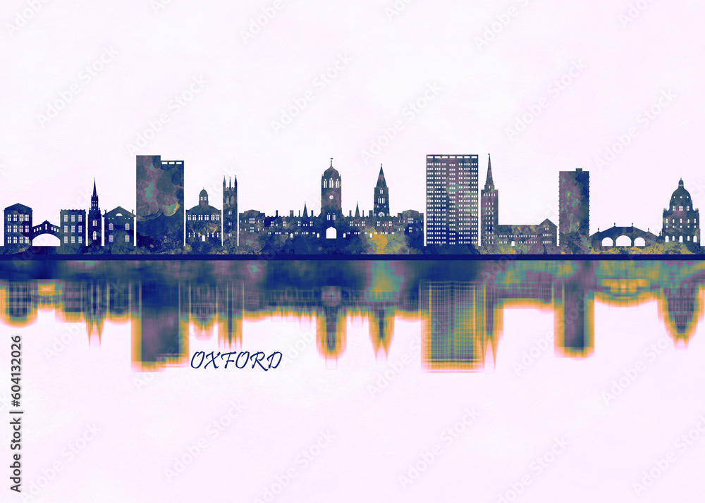 Oxford England. Cityscape Skyscraper Buildings Landscape City Background Modern Art Architecture Downtown Abstract Landmarks Travel Business Building View Corporate